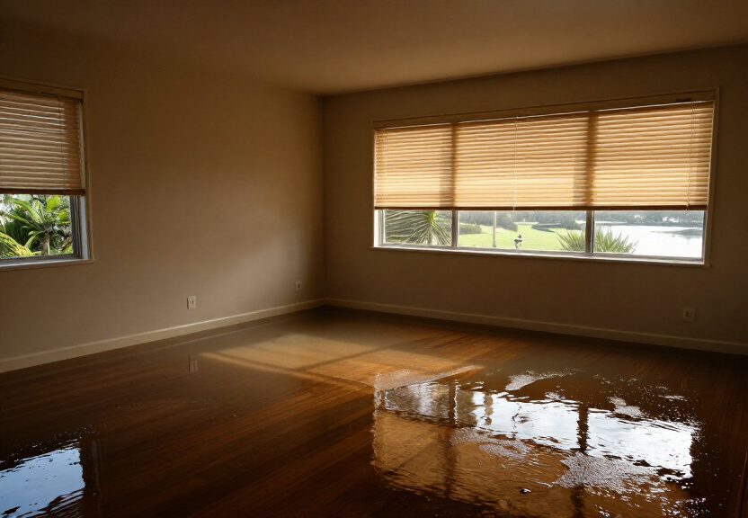 Waterlogged carpet in Thornleigh home before removal